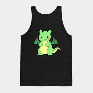 Cute Green Dragon Tank Top